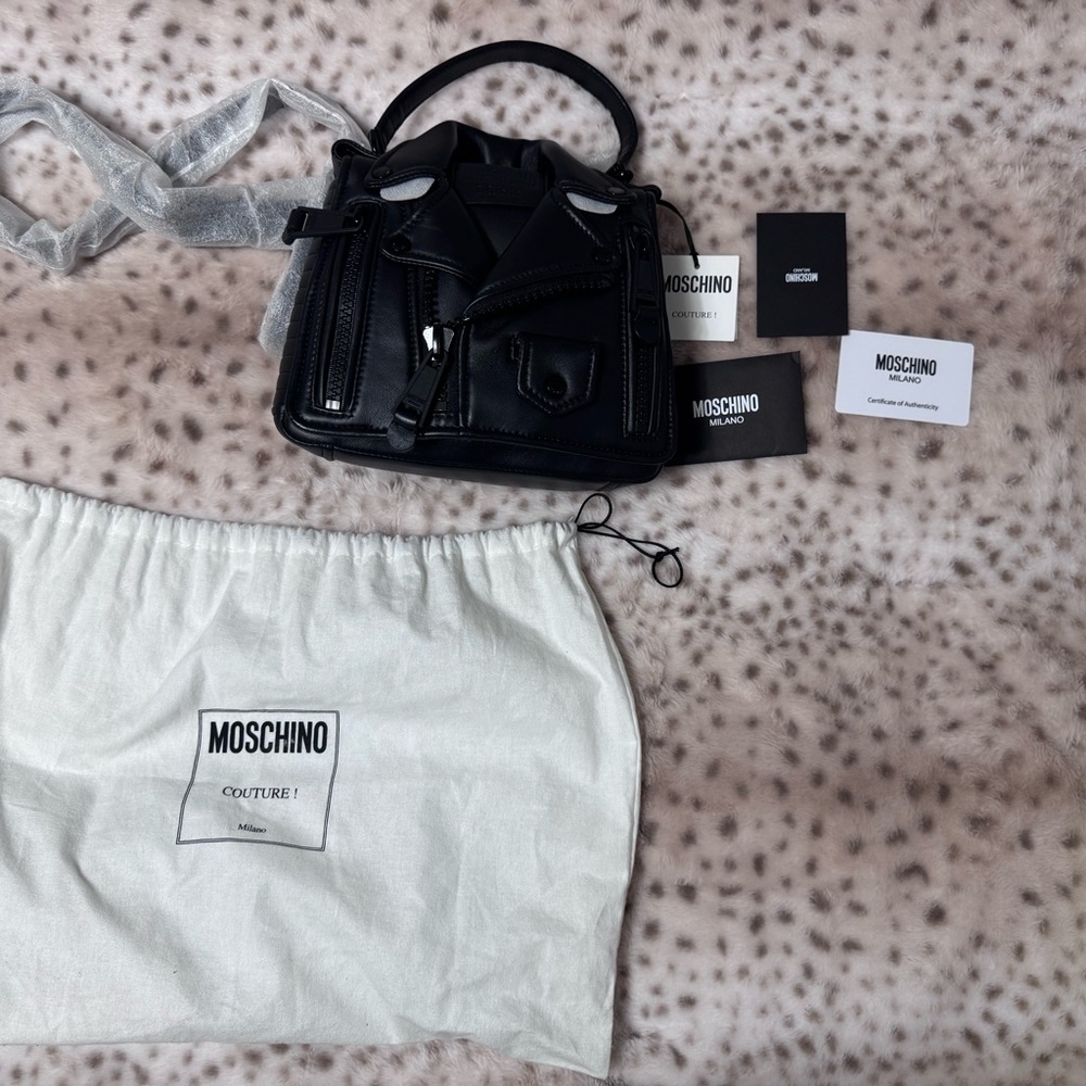 Moschino Leather Biker Bag - Picture 3 of 9